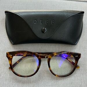 DIFF Eyewear - WESTON - AMBER TORTOISE + BLUE LIGHT TECHNOLOGY CLEAR GLASSES